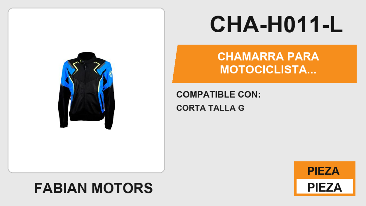 CHAMARRA PARA MOTOCICLISTA NEGRO-AZUL TSUSHIMA