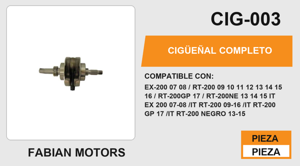 CIGÜEÑAL COMPLETO