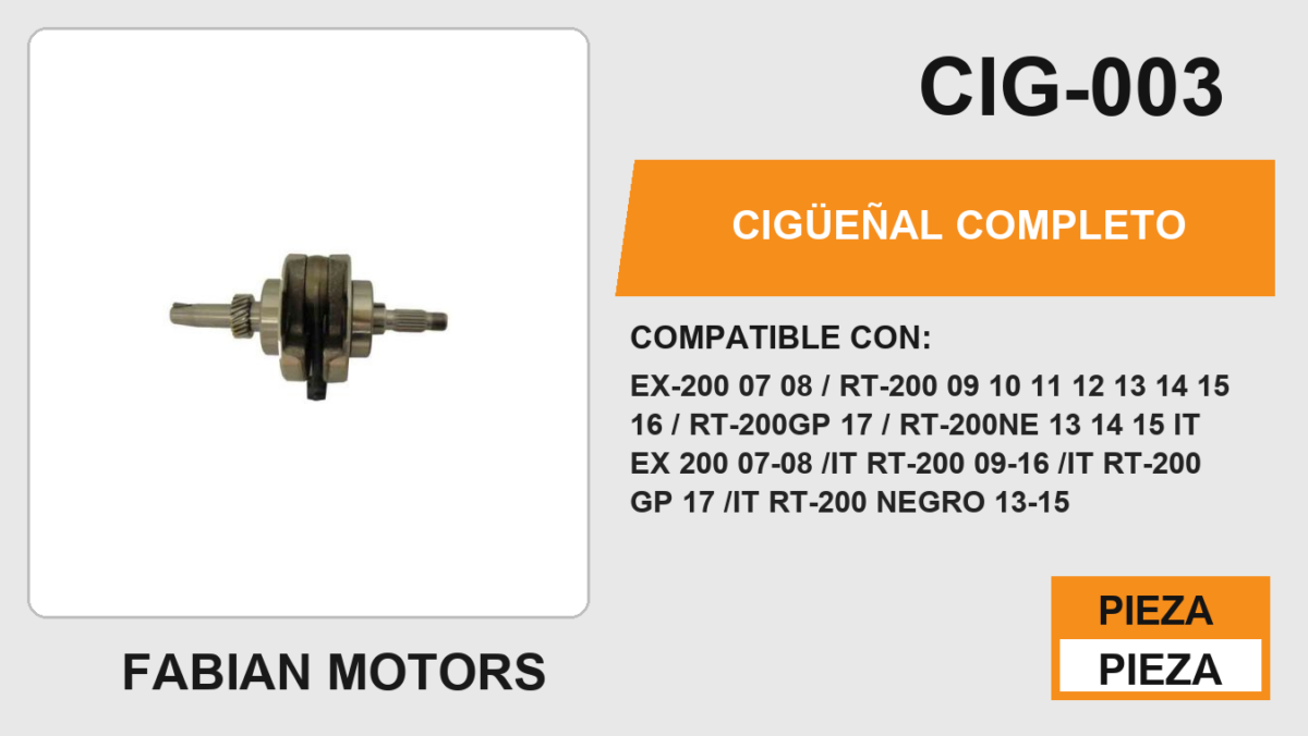 CIGÜEÑAL COMPLETO
