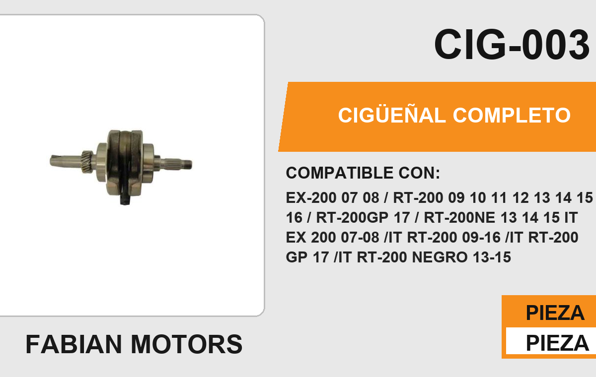 CIGÜEÑAL COMPLETO