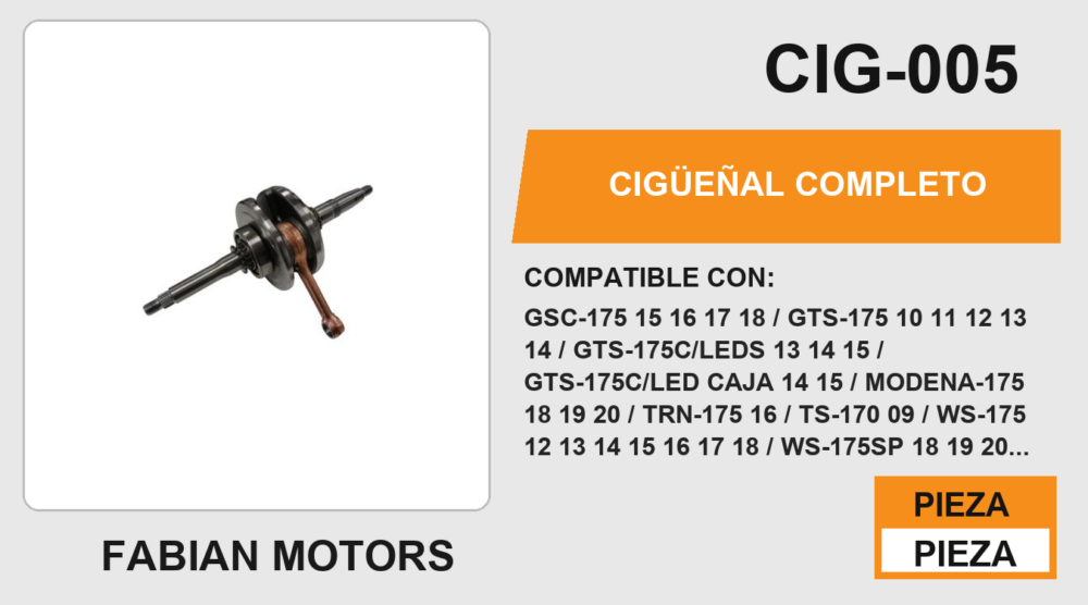 CIGÜEÑAL COMPLETO
