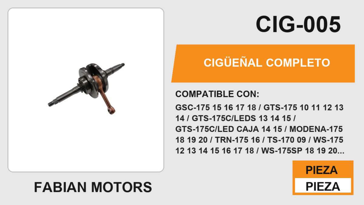 CIGÜEÑAL COMPLETO
