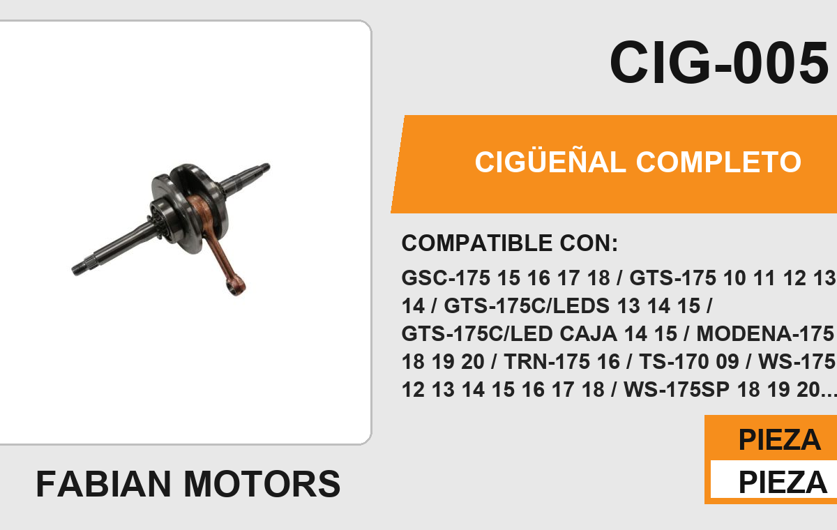 CIGÜEÑAL COMPLETO