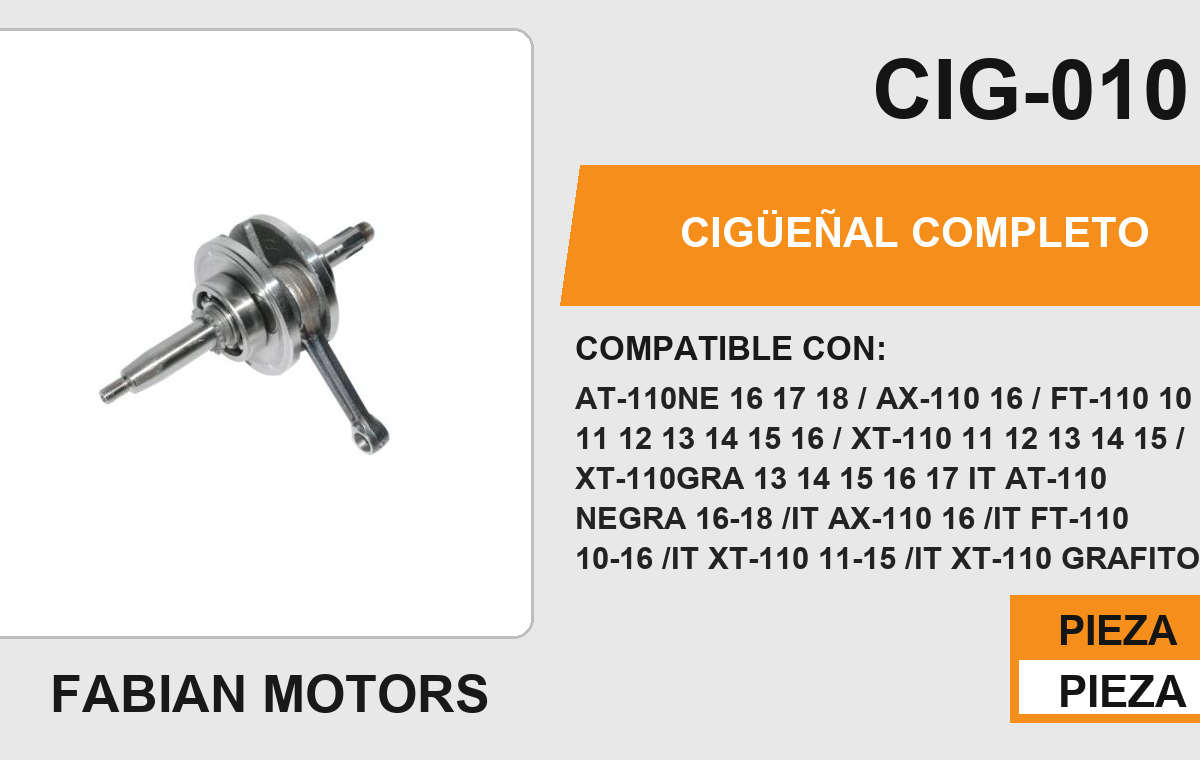 CIGÜEÑAL COMPLETO
