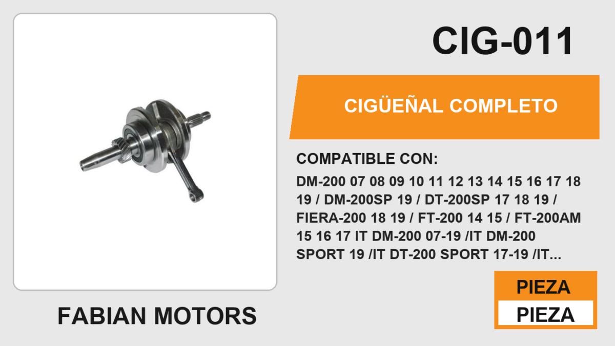 CIGÜEÑAL COMPLETO