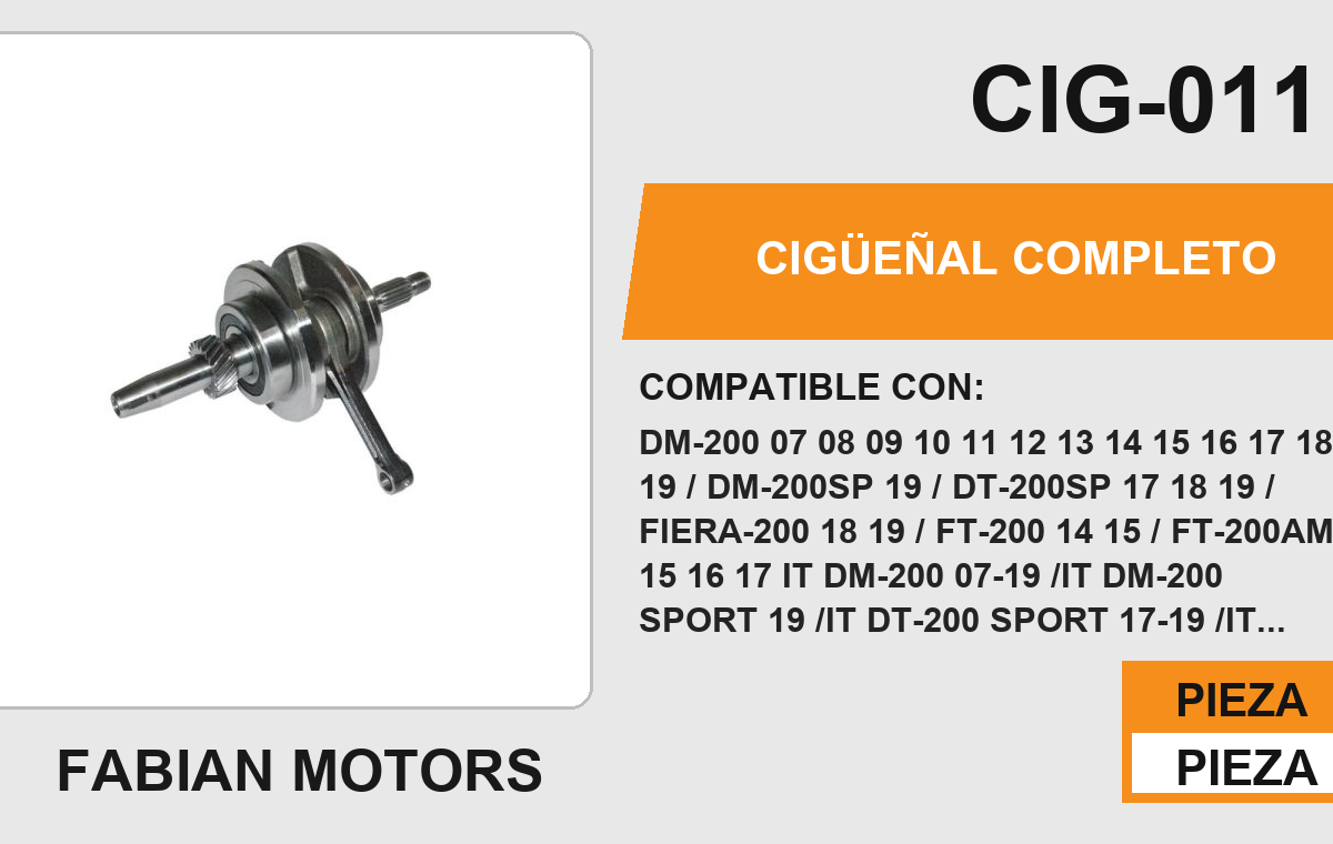 CIGÜEÑAL COMPLETO