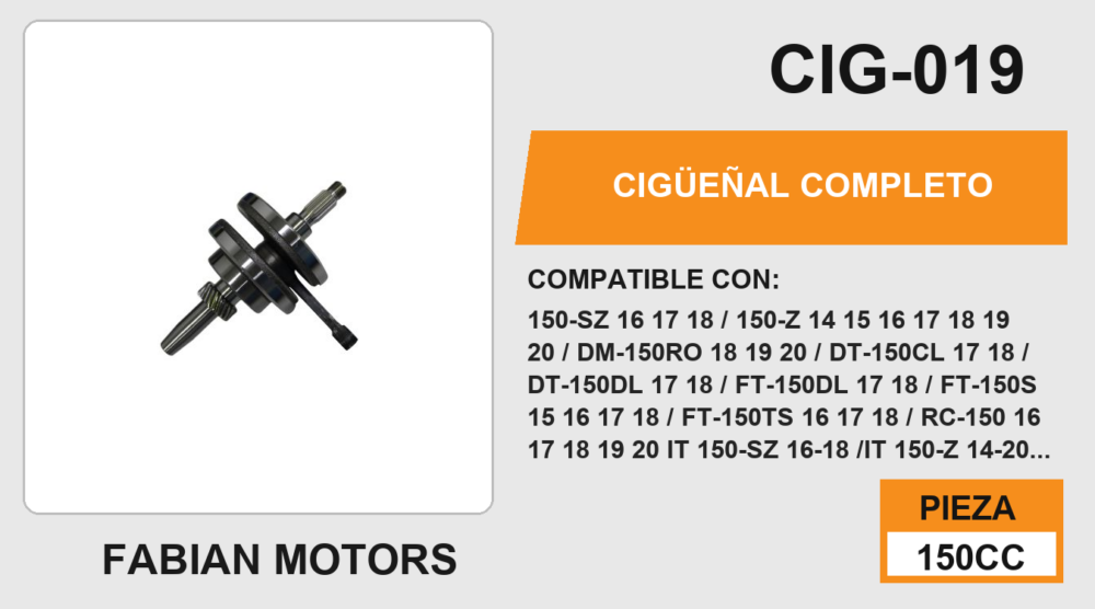 CIGÜEÑAL COMPLETO
