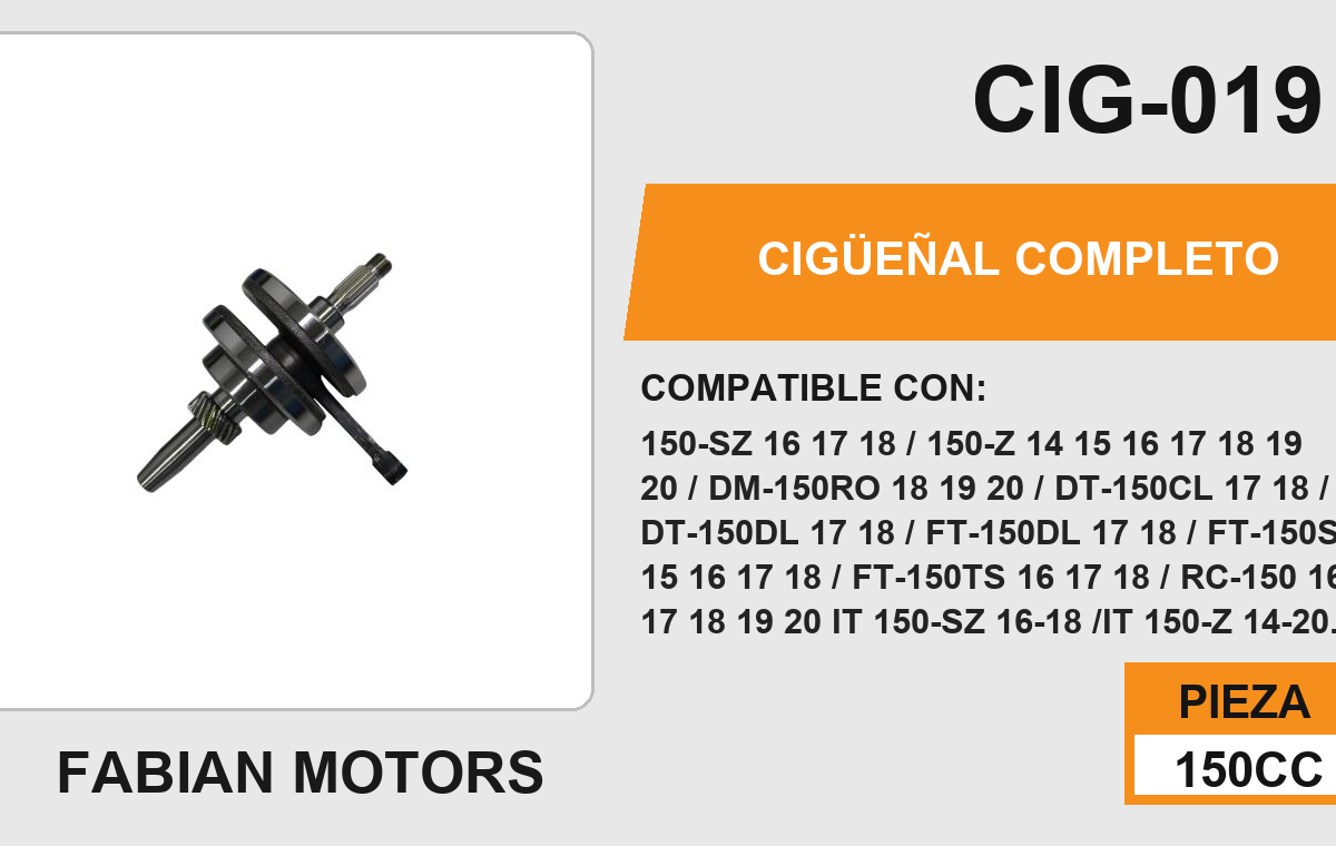CIGÜEÑAL COMPLETO