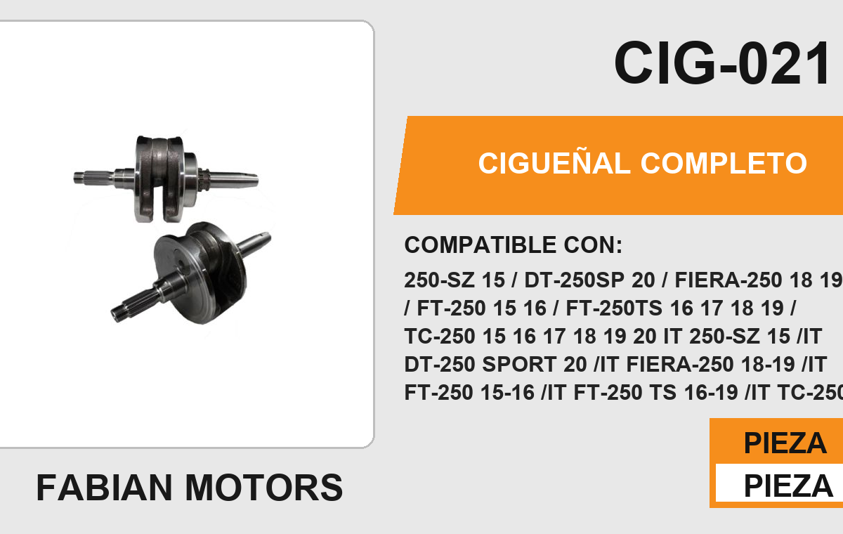 CIGUEÑAL COMPLETO