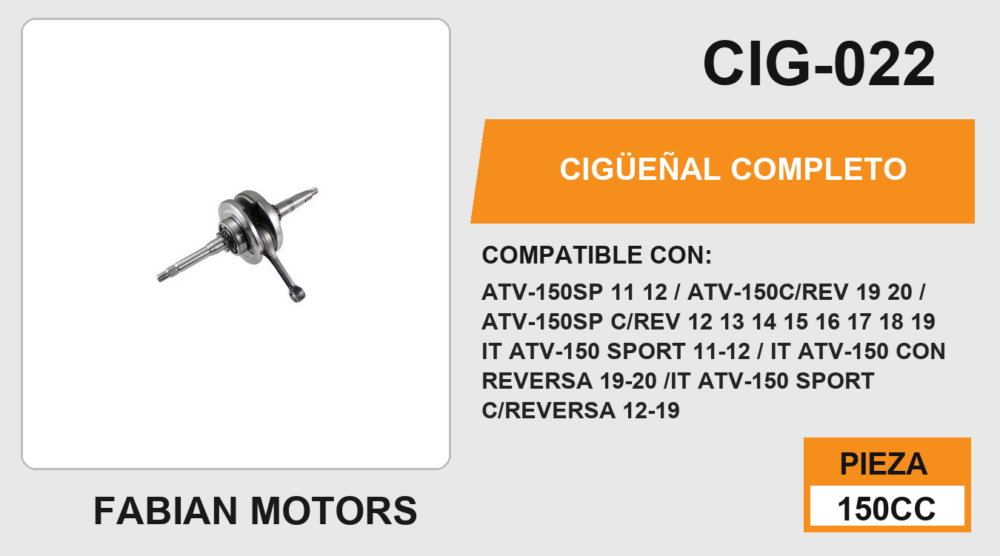 CIGÜEÑAL COMPLETO