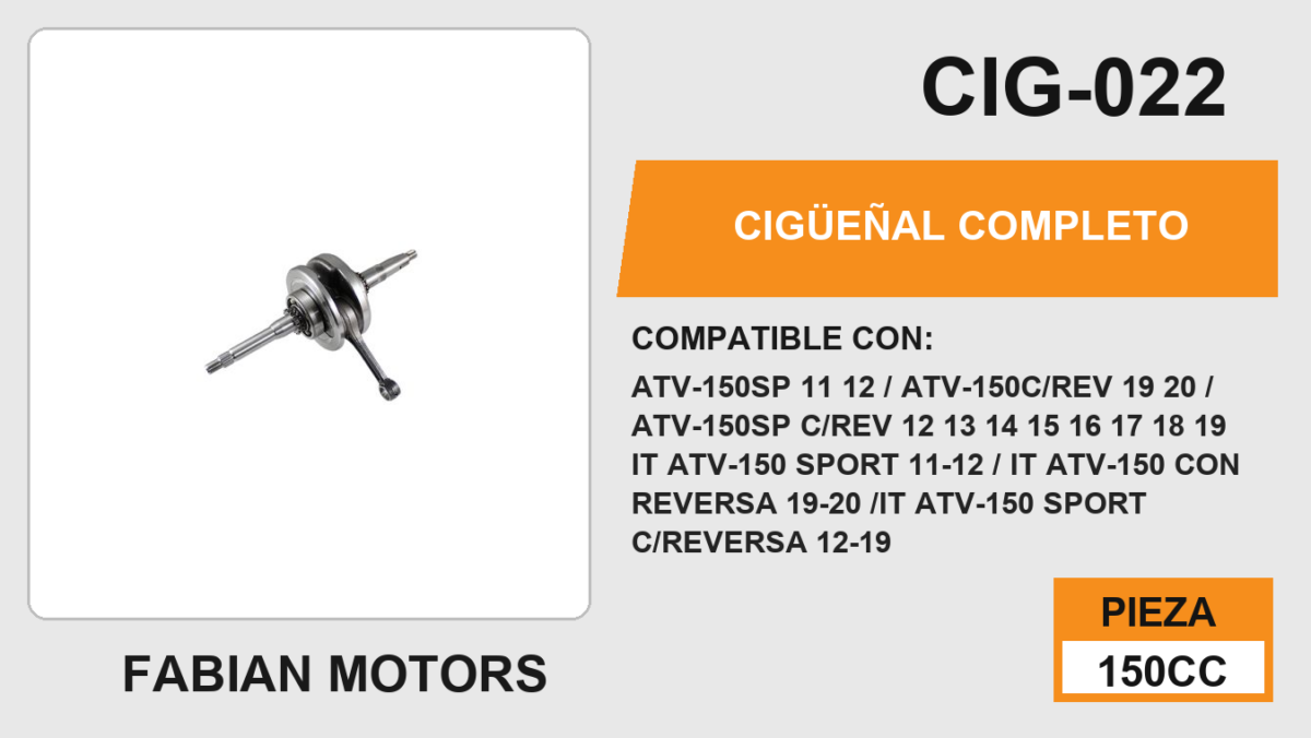 CIGÜEÑAL COMPLETO
