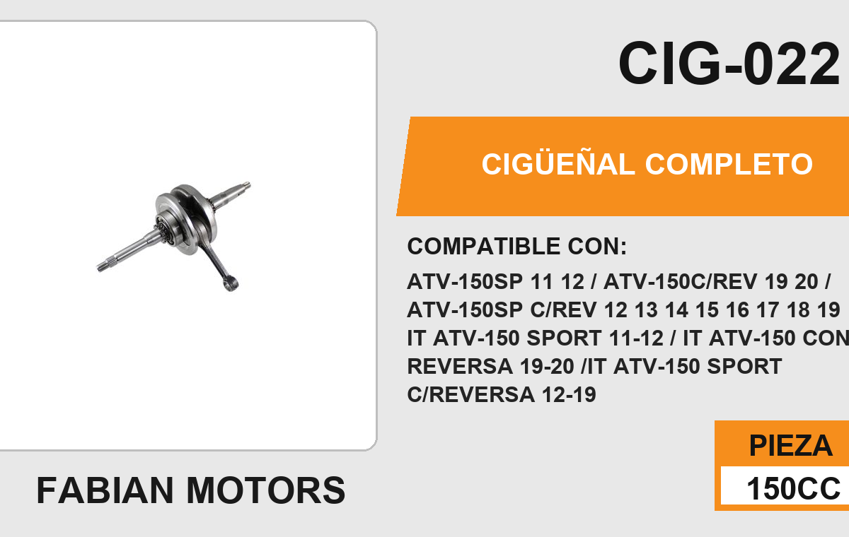 CIGÜEÑAL COMPLETO