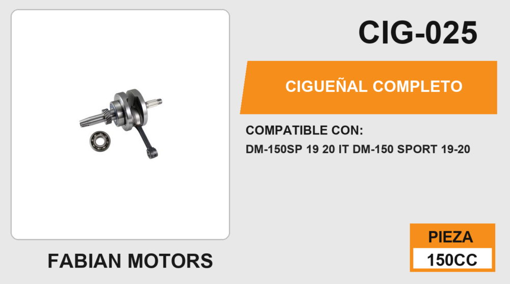 CIGÜEÑAL COMPLETO