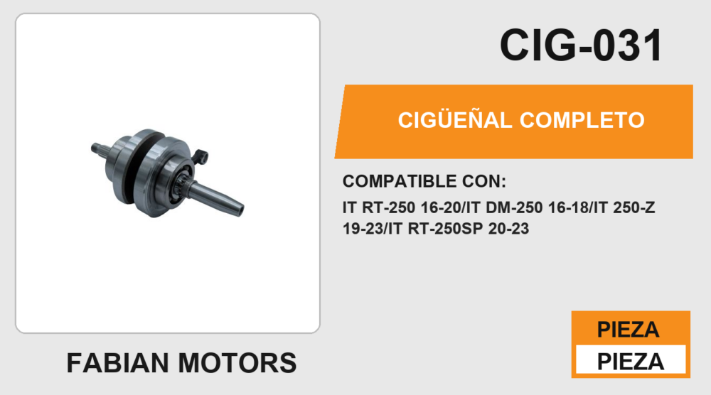 CIGÜEÑAL COMPLETO