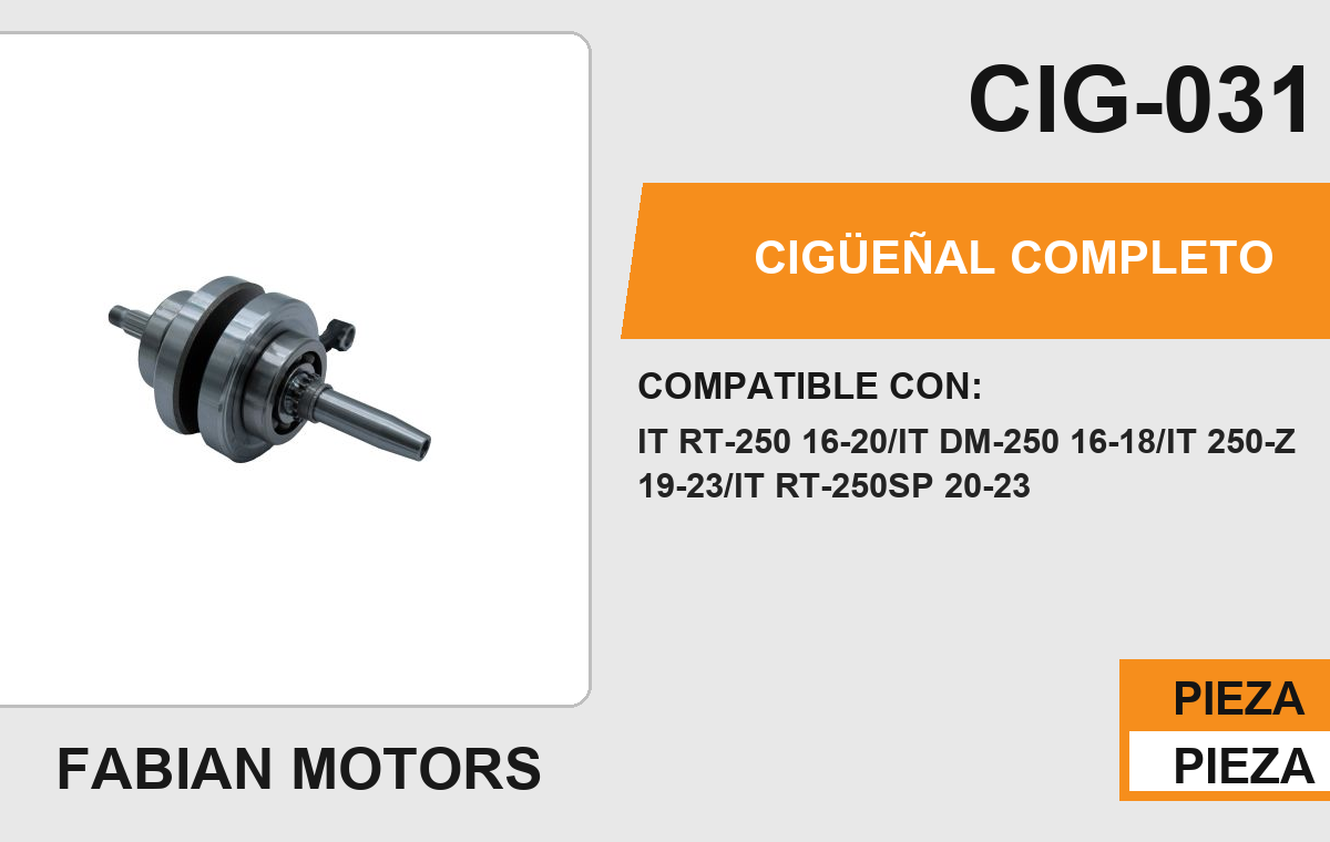 CIGÜEÑAL COMPLETO