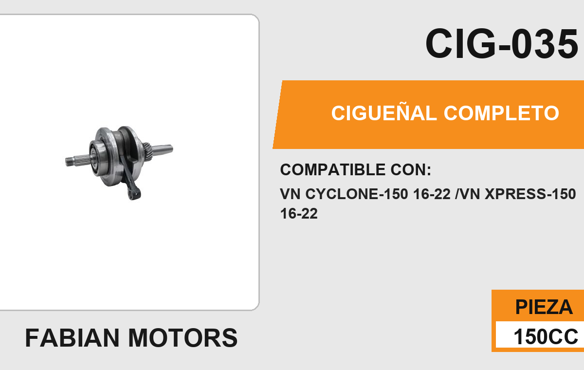 CIGÜEÑAL COMPLETO