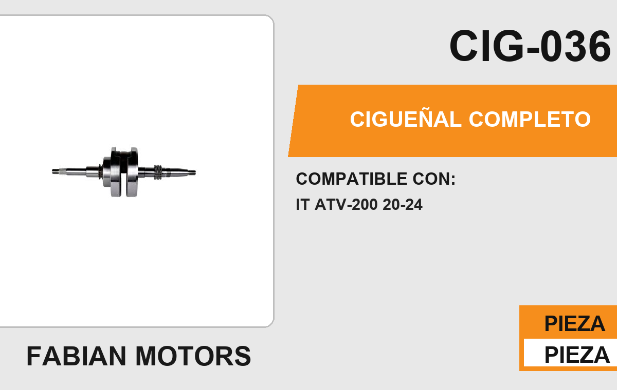CIGÜEÑAL COMPLETO