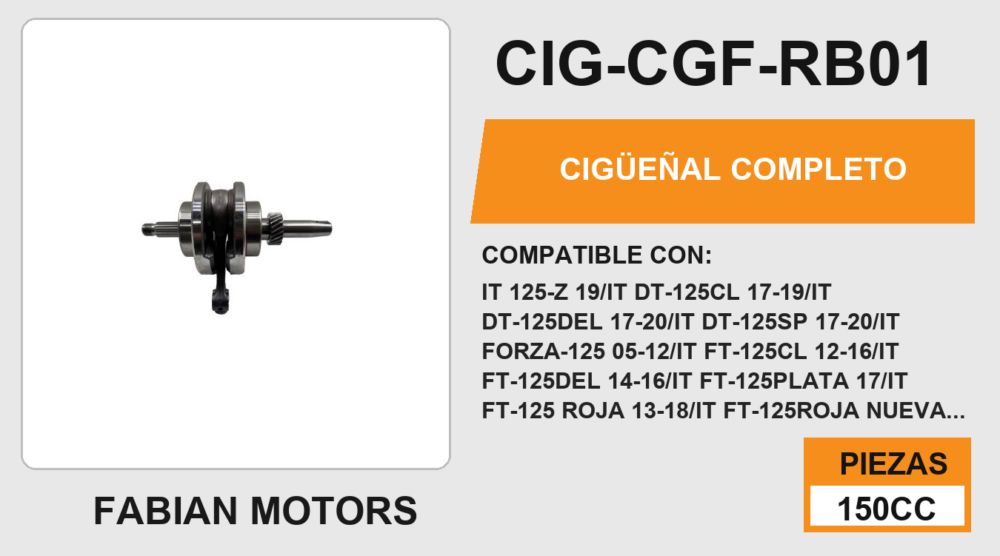 CIGÜEÑAL COMPLETO
