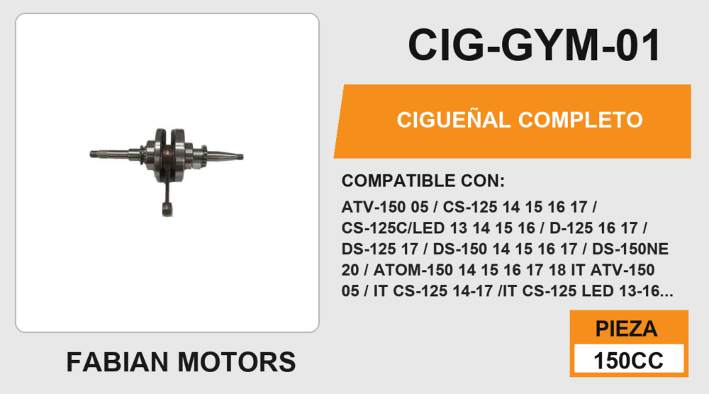 CIGÜEÑAL COMPLETO