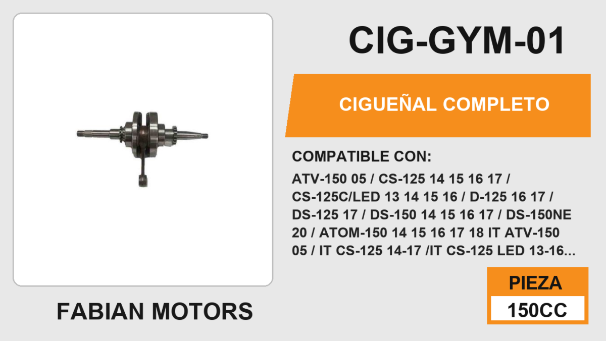 CIGÜEÑAL COMPLETO