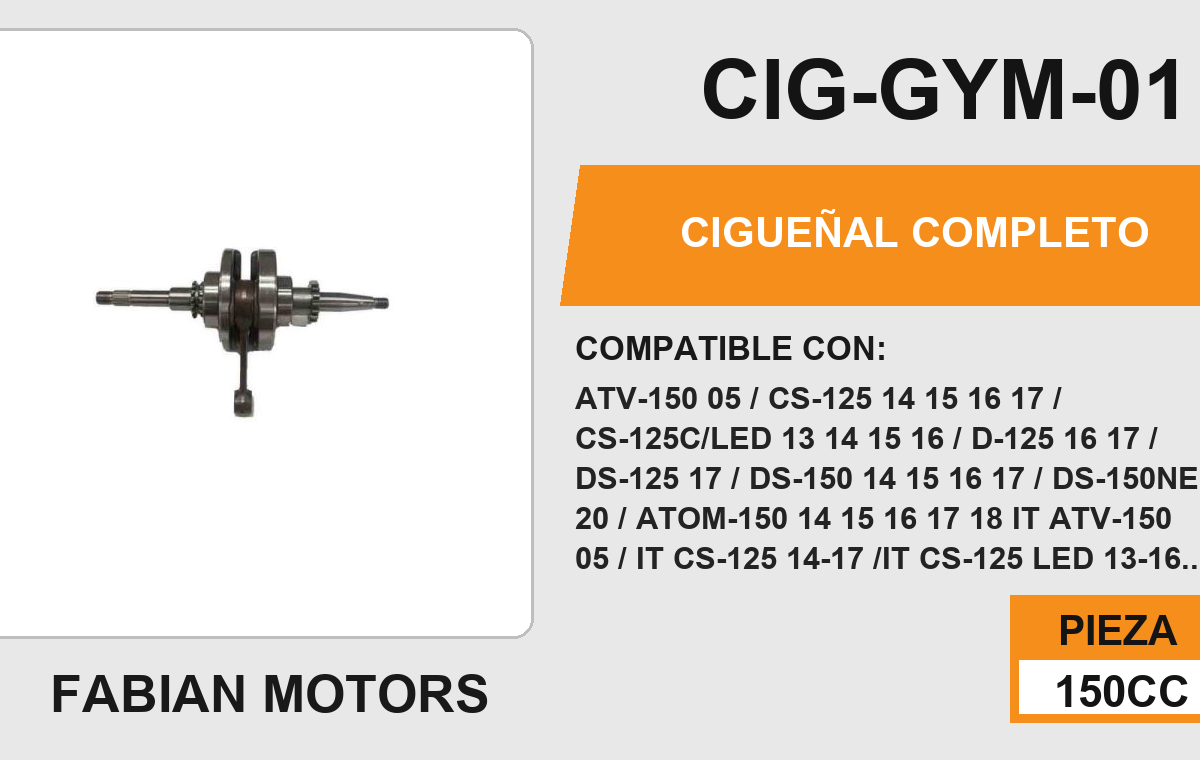 CIGÜEÑAL COMPLETO