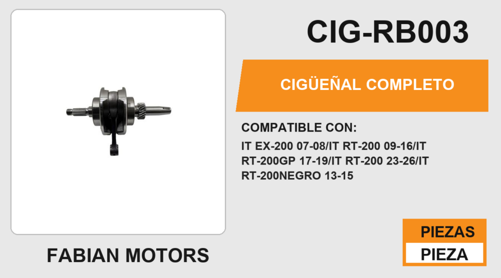 CIGÜEÑAL COMPLETO