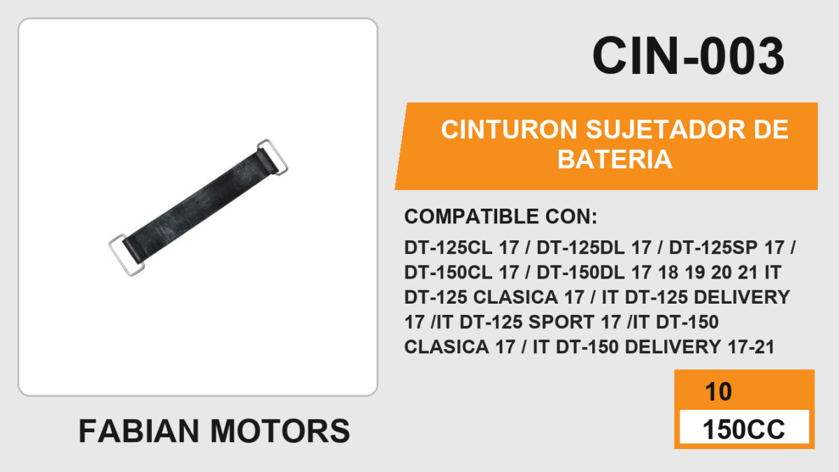CINTURON SUJETADOR DE BATERIA