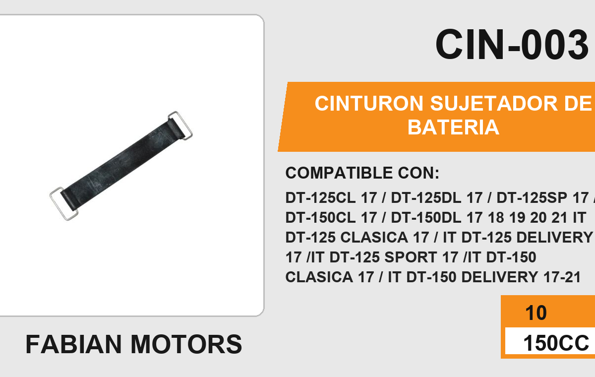CINTURON SUJETADOR DE BATERIA