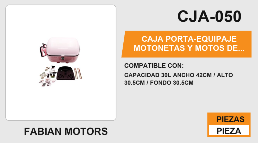 CAJA PORTA-EQUIPAJE ROSA CAPACIDAD 30L ANCHO 42CM / ALTO 30.5CM / FONDO 30.5CM