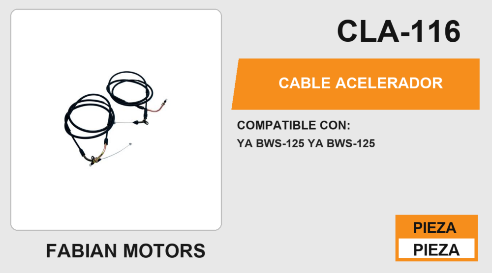 CABLE DE ACELERADOR