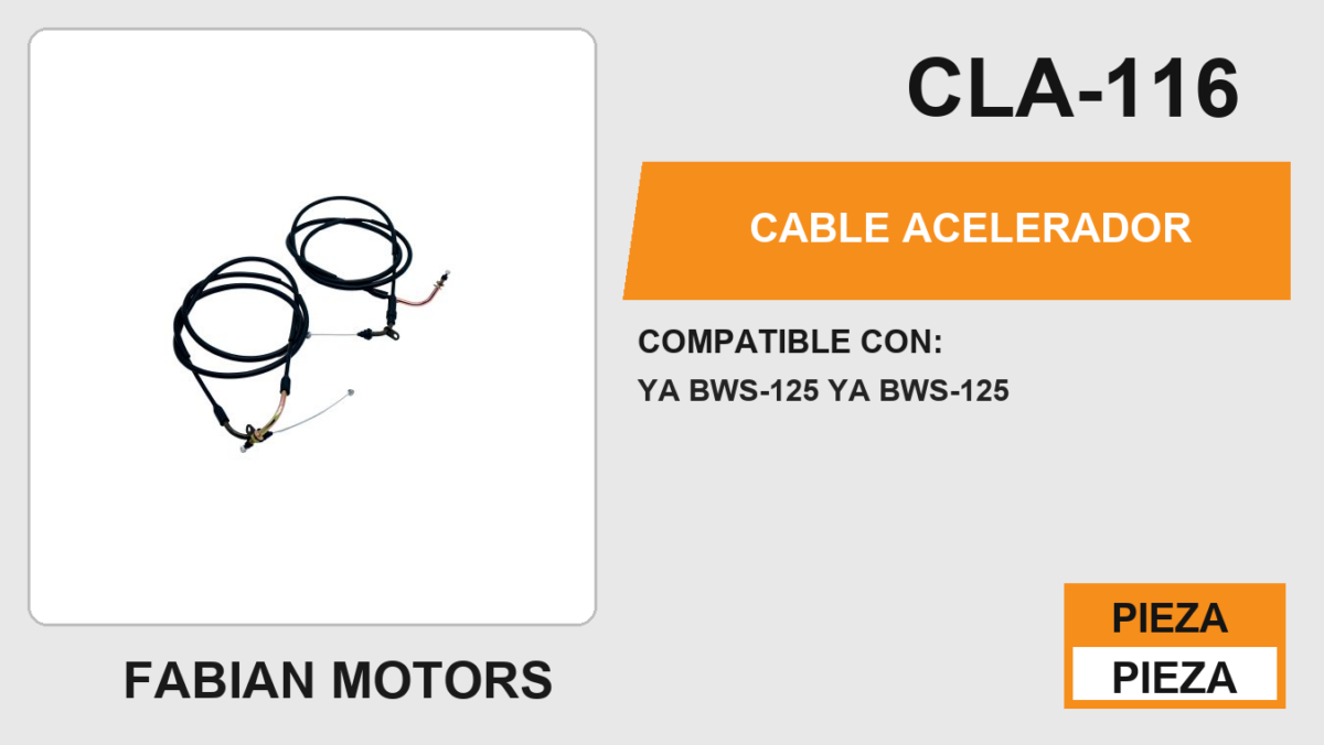 CABLE DE ACELERADOR