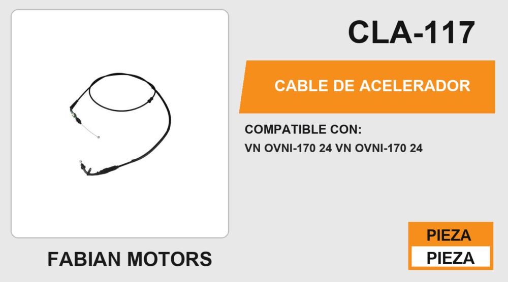 CABLE DE ACELERADOR