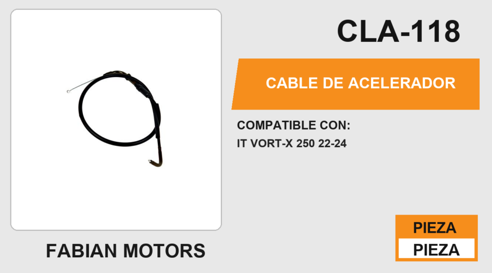 CABLE DE ACELERADOR