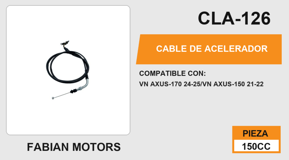 CABLE DE ACELERADOR