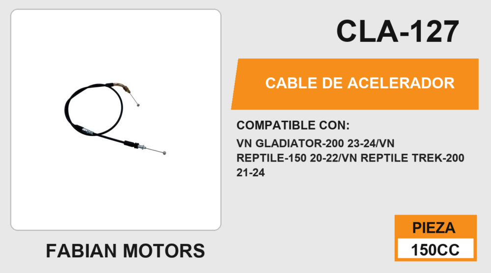 CABLE DE ACELERADOR