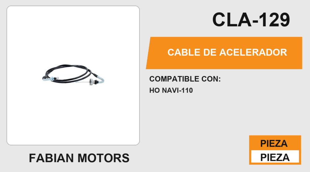 CABLE DE ACELERADOR
