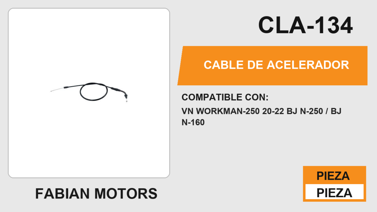 CABLE DE ACELERADOR