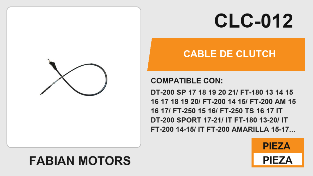 CABLE DE CLUTCH