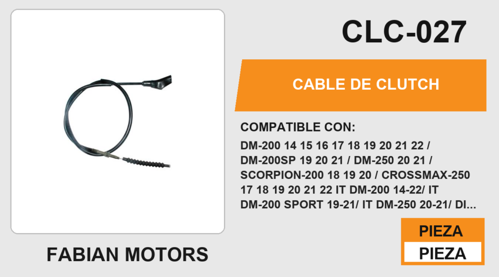CABLE DE CLUTCH