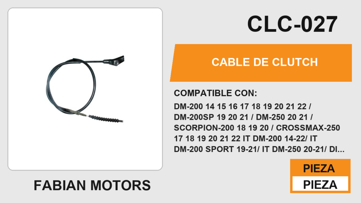 CABLE DE CLUTCH