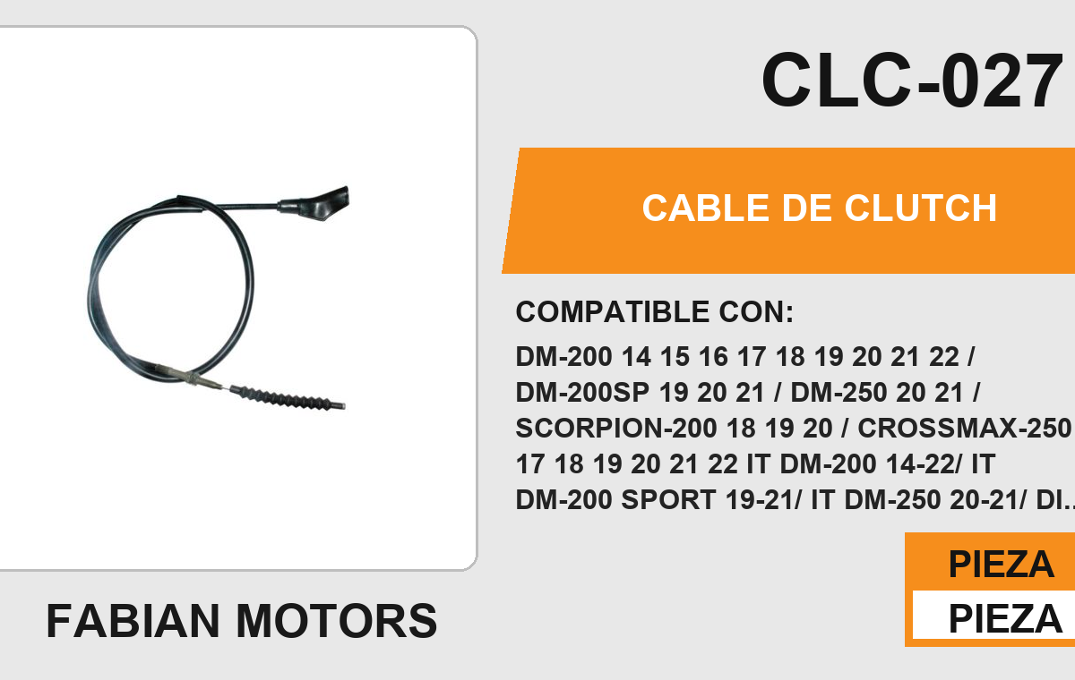 CABLE DE CLUTCH