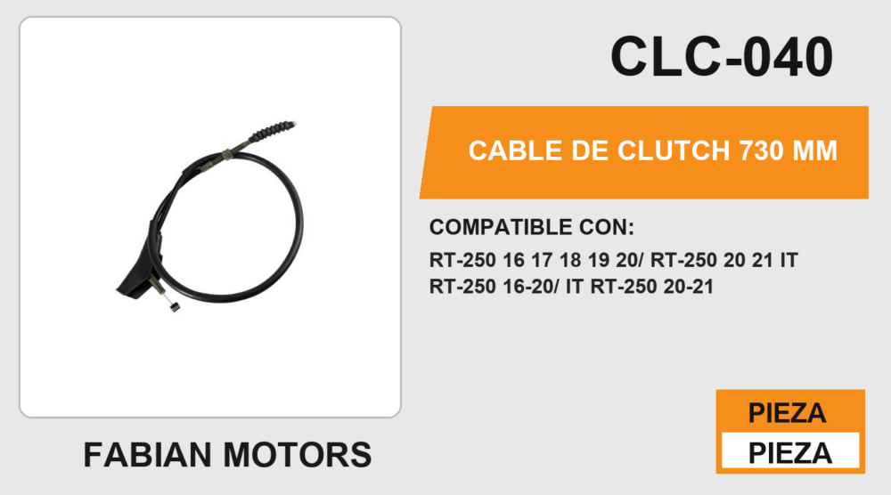 CABLE DE CLUTCH 730mm