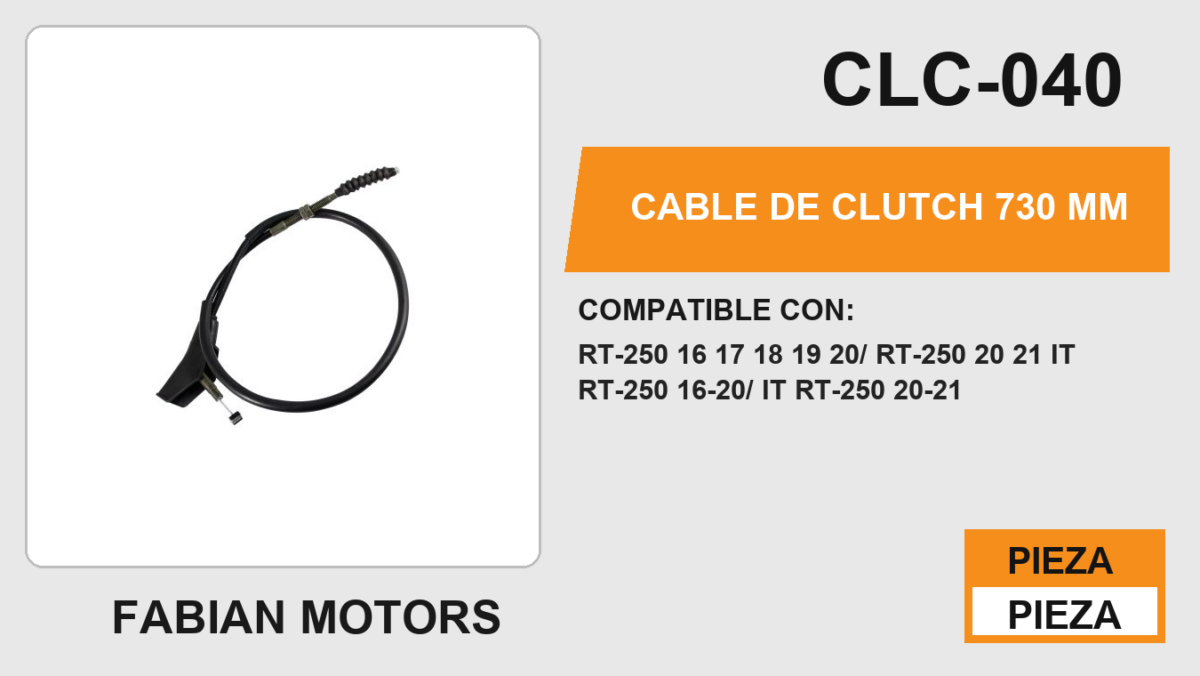 CABLE DE CLUTCH 730mm