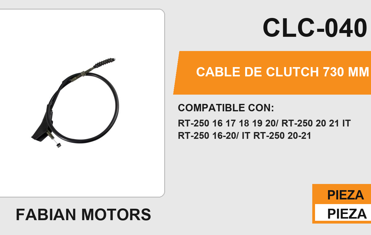 CABLE DE CLUTCH 730mm