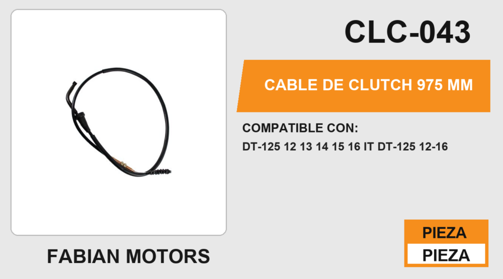 CABLE DE CLUTCH 975mm