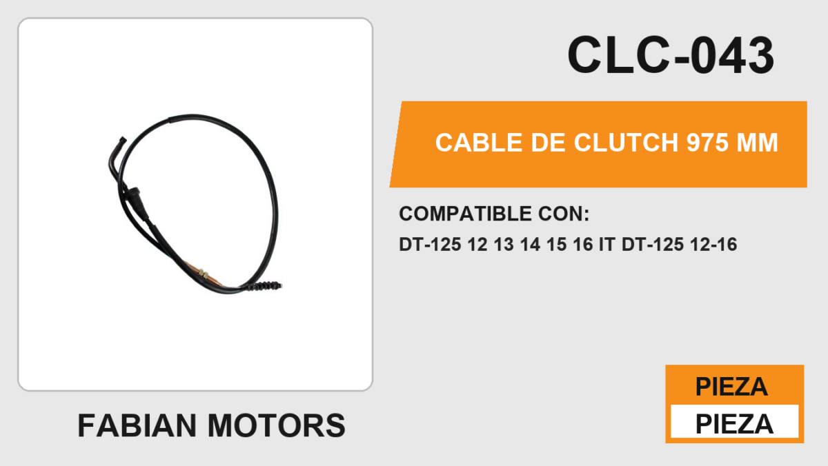 CABLE DE CLUTCH 975mm