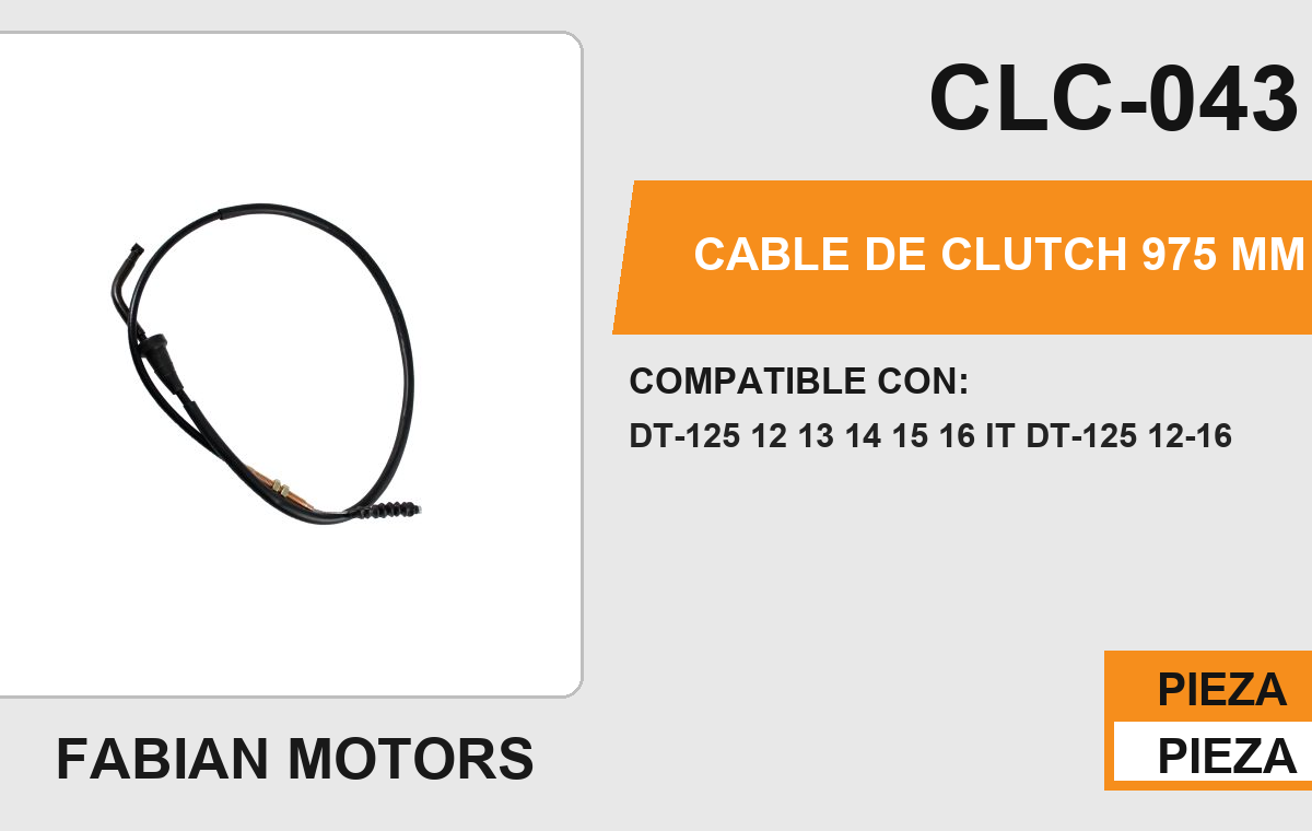 CABLE DE CLUTCH 975mm