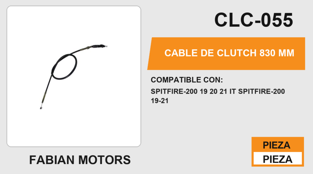 CABLE DE CLUTCH 830mm