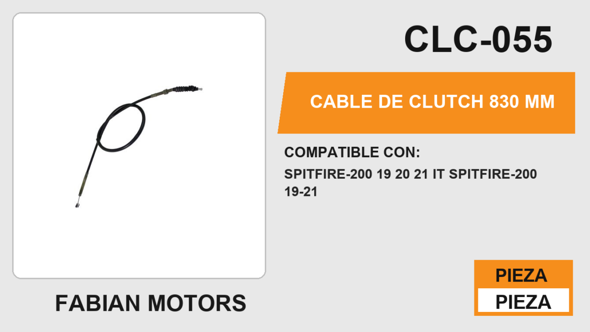 CABLE DE CLUTCH 830mm