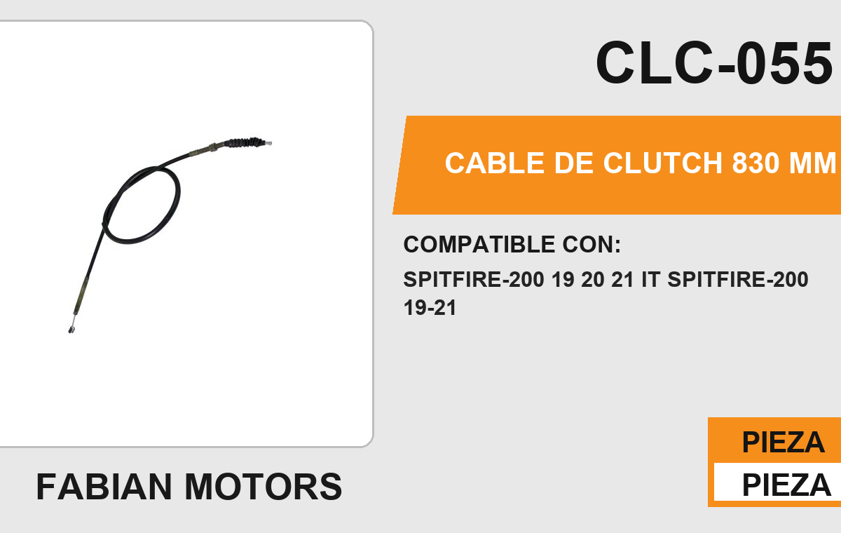 CABLE DE CLUTCH 830mm